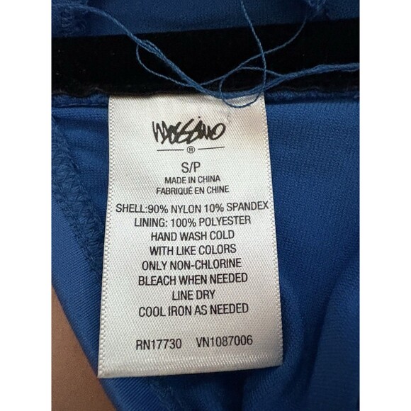 Mossimo Solid Blue Tankini Size SMALL Removable Pads Summer Swim - Picture 7 of 9